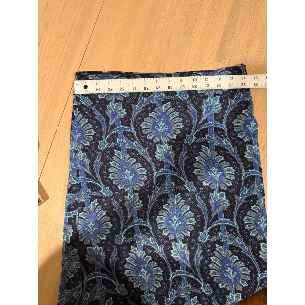 Lip Service Vintage Blue Paisley Floral Ruffle Hem Midi Skirt Y2K 90s Size 12 - Picture 4 of 8